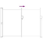 vidaXL Store latéral rétractable 100  polyester fer acier