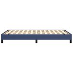 vidaXL Cadre de lit sans matelas bleu 120x200 cm tissu