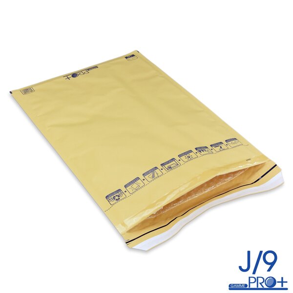 Lot de 50 enveloppes à bulles pro+ marron j/9 format 290x445 mm