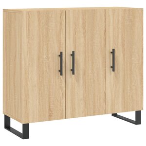 vidaXL Buffet chêne sonoma 90x34x80 cm bois d'ingénierie