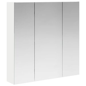 vidaXL Armoire Miroir de Salle de Bain Blanc 70 x 14 5 x 70 cm