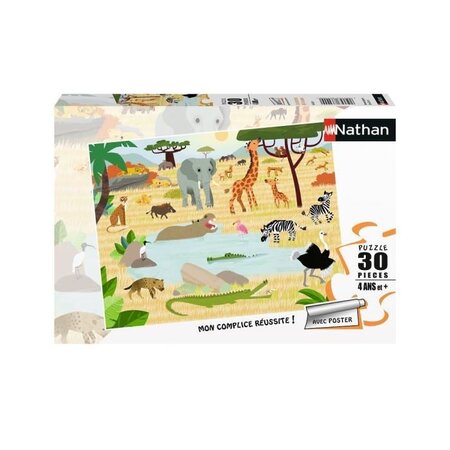 Puzzle 30 p - Les animaux de la savane