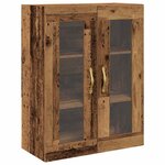 vidaXL Haut Armoire 2 Pièces Bois ancien Bois d'ingénierie