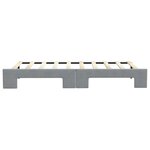 vidaXL Lit de jour avec lit gigogne gris clair 90x190 cm tissu