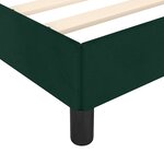 vidaXL Cadre de lit sans matelas vert foncé 90x200 cm velours
