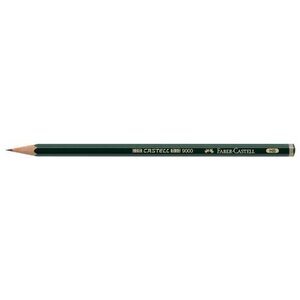 Crayon papier 9000 hexagonal dureté de mine: F FABER-CASTELL