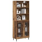 vidaXL Haut Armoire Bois Ancien 69 5 x 34 x 180 cm
