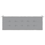 vidaXL Coussin de banc de jardin gris 150x50x4 cm tissu oxford