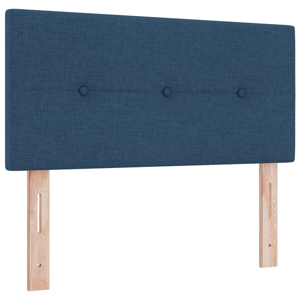 vidaXL Tête de lit LED bleue rembourrée en tissu de 100 cm avec boutons tuftés