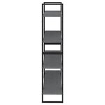 vidaXL Bibliothèque à 4 niveaux Gris 100x30x140 cm Bois de pin massif