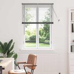 vidaXL Store de Fenêtre Gris foncé 80 x 130 cm Aluminium