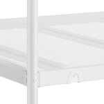 vidaXL Lit superposé sans matelas blanc 100x190 cm acier