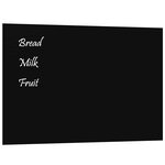 vidaXL Tableau noir magnétique mural noir 60x40 cm verre trempé