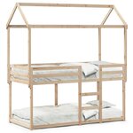 vidaXL Lit superposé sans matelas 80x200 cm bois de pin massif