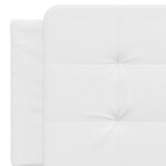 vidaXL Coussin de tête de lit Zadar blanc 152 cm similicuir