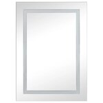 vidaXL Armoire de salle de bain à miroir LED 50x13x70 cm