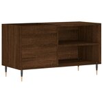 vidaXL Armoire à disques chêne marron 85x38x48 cm bois d'ingénierie