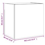 vidaXL Meubles TV muraux 2Pièces sonoma gris 40 5x30x40cm bois ingénierie