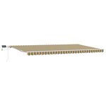 vidaXL Store Rétractable Vert et jaune 600 × 300 cm Vert et jaune
