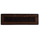 vidaXL Coureur de Tapis MARSA Noir 80 x 350 cm Polyester et PVC
