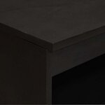 vidaXL Buffet avec étagère Noir 60 x 33 x 75 cm Bois de mangue massif