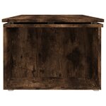 vidaXL Table basse Chêne fumé 150x50x35 cm Bois d'ingénierie