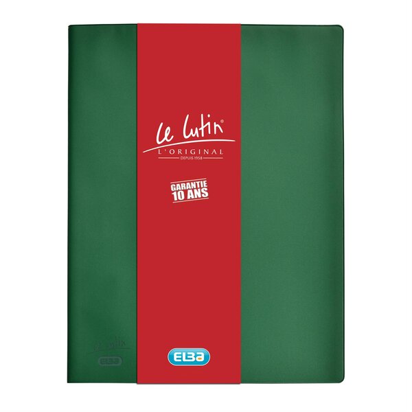 Protège-documents 'Le Lutin Original' PVC 30 Pochettes 60 Vues Vert OXFORD
