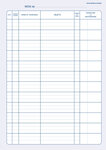 Registre livre de transmission 150 pages, 21x29,7cm bleu SP620 ELVE