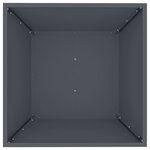 vidaXL Jardinières en acier  5 pièces  anthracite  50x50x15 cm