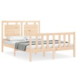 vidaXL Cadre de lit sans matelas bois de pin massif