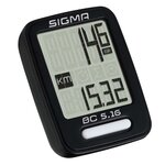 Sigma ordinateur de vélo bc 5.16 noir