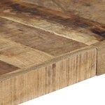 vidaXL Table basse 140x140x40 cm Bois de manguier brut