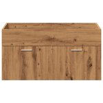 vidaXL Ensemble de meubles salle de bain 4 Pièces bois d'ingénierie