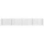 vidaXL Lit surélevé à gabion Acier galvanisé 360x30x60 cm