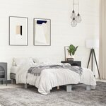 vidaXL Cadre de lit sans matelas sonoma gris 120x190 cm