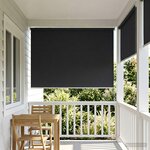 vidaXL Store enrouleur Protection UV Anthracite 120 x 140 cm Polyester