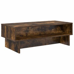 vidaXL Table basse Chêne fumé 100 x 46 x 35 cm Bois d'ingénierie
