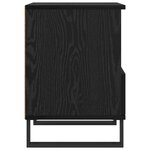 vidaXL Armoire de lit Chêne noir 40 x 35 x 50 cm Bois d'ingénierie