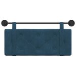vidaXL Tête de lit suspendue Bleu Velours