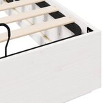 vidaXL Cadre de lit ottoman Blanc 140 x 200 cm Pin massif