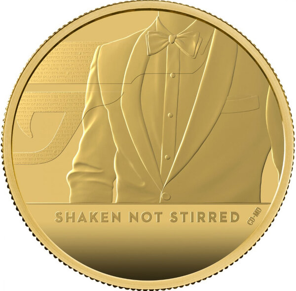 Pièce de monnaie en Or 100 Pounds g 31.1 (1 oz) Millésime 2020 James Bond JAMES BOND