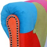 vidaXL Canapé Chesterfield 3 places tissu