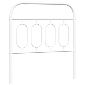 vidaXL Tête de lit métal blanc 90 cm