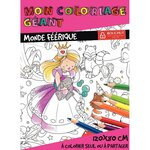 Coloriage géant pour enfants monde féerique 80 x120 cm