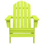 vidaXL Chaise de jardin Adirondack bois de sapin massif vert