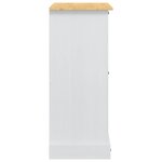 vidaXL Coffres de rangement Blanc 92 x 48 x 114 cm Bois de Pin Massif