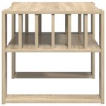 vidaXL Table basse Chêne Sonoma 66 x 49 5 x 45 cm Bois d'ingénierie