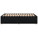 vidaXL Cadre de lit sans matelas noir 120x190 cm tissu