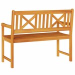vidaXL Banc de jardin Marron 110 x 56 x 90 cm Bois d'acacia massif