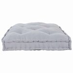 vidaXL Coussin de canapé Gris 120 x 80 x 12 cm tissu